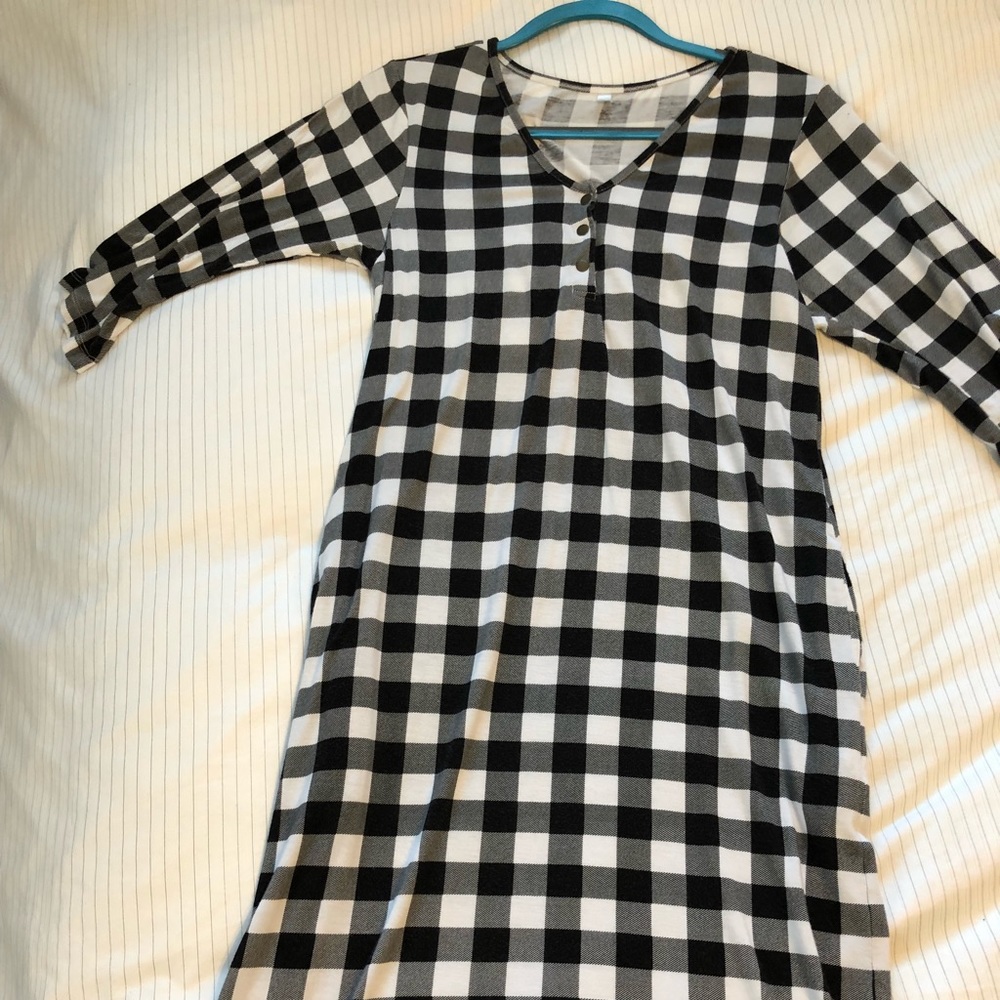 Buffalo Plaid Milkmaid Goods dress size S